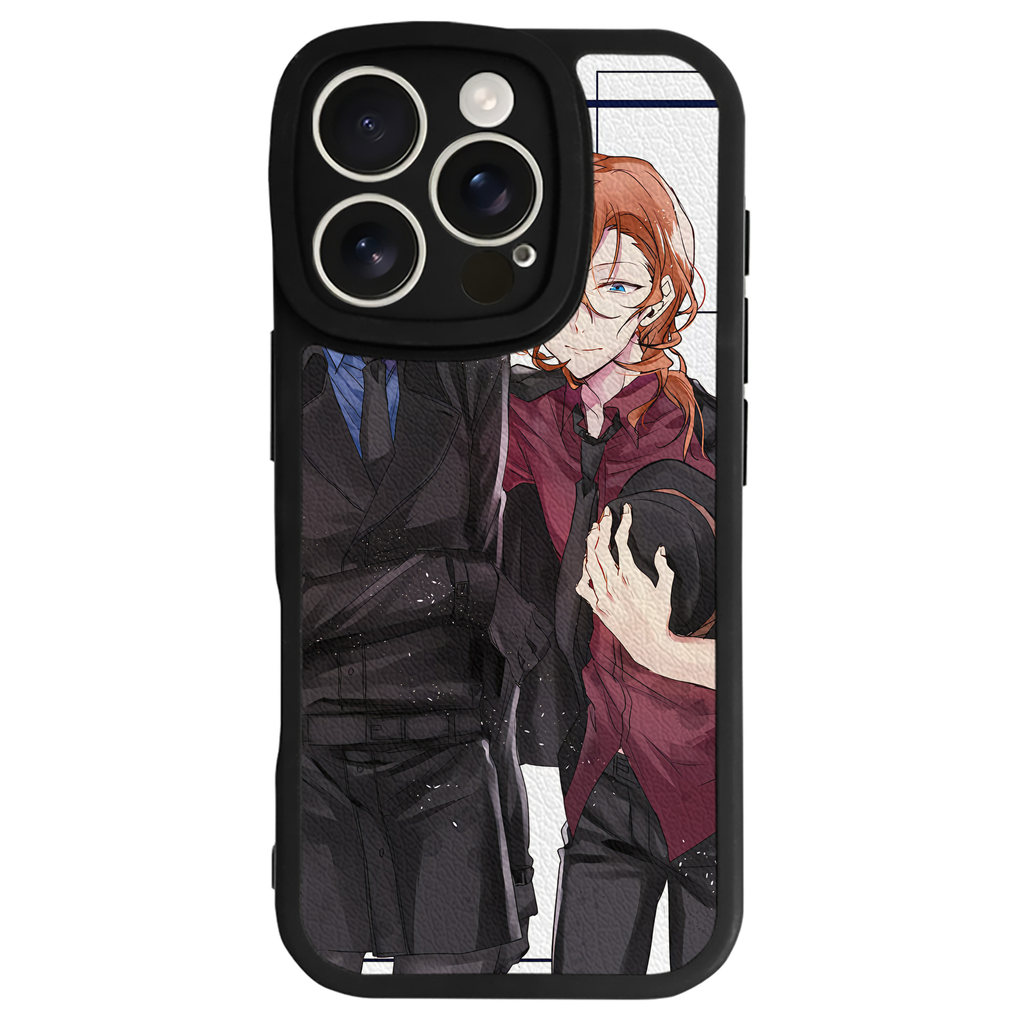 （画像用） 文豪ストレイドッグス Bungo Stray Dogs 【iPhone 16シリーズ対応】シリコンスマホケース（レザー調） 材質：シリコン